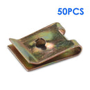 50pcs U Type Nuts Car Interior Door Trim Panel Fastener Clip U Nuts (No.6) Newly