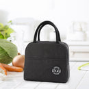Portable Lunch Bag Thermal Insulated Lunch Box Cooler Handbag (A Black) Newly