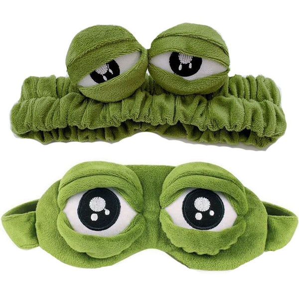 Washing Headband Wide-brimmed Elastic Hairbands Makeup Funny Frog Hairband