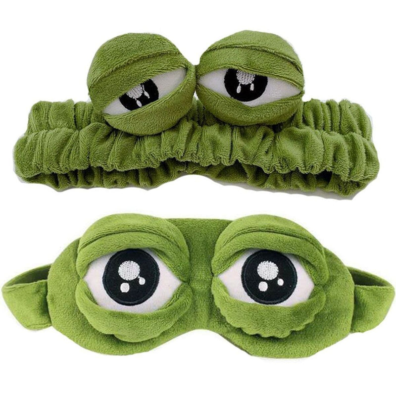 Washing Headband Wide-brimmed Elastic Hairbands Makeup Funny Frog Hairband