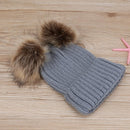 Domybest Parents Offspring Cap Cute Toddler Baby Winter Warm Crochet Stri