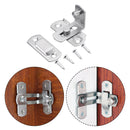 Stainless Steel Sliding Door Bolt Right Angle Home Safety Gate Bolt Lock Newly