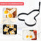 Black Frying Egg Molds - Durable Stainless Steel Material Omelette Molds*2