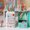 #A Creative Refrigerator Shape Pen Holder Pencil Pot Plastic Stationery Desk Tid