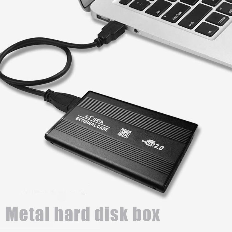 2.5 inch Hard Disk Case Aluminum Alloy SATA USB2.0 Mobile Hard Drive HDD Case