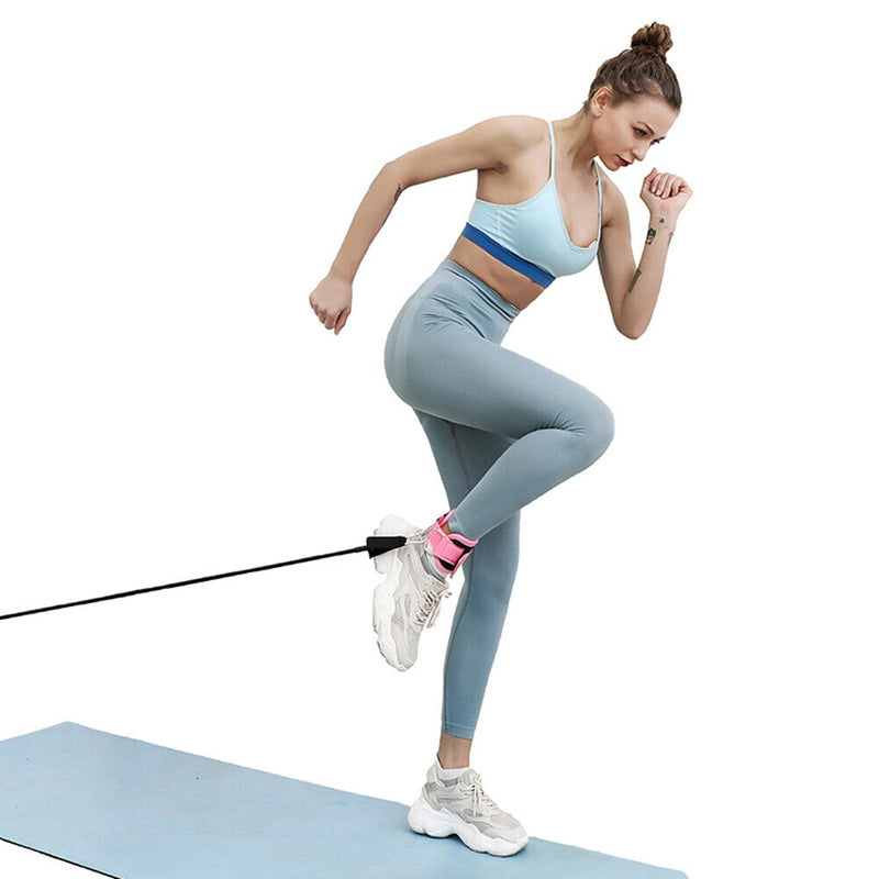 Gym Leg Strength Workouts Pulley with Buckle Sports Feet Guard Nylon Breath