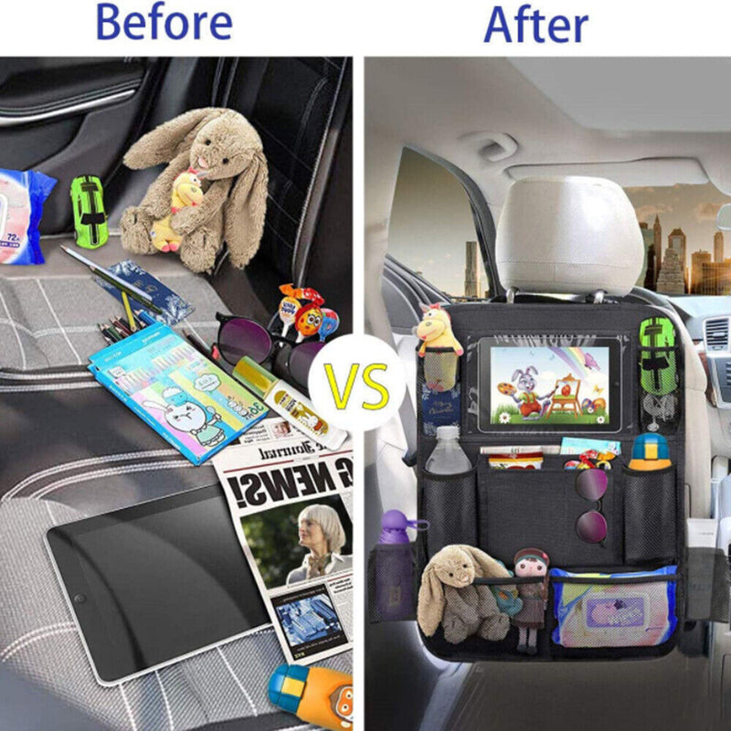 Multi-Funcion Storage Bag Car Hanging Anti-Kick Back Rear Seat Storage Bag