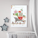 5D DIY Special Shaped Diamond Painting Sled Cross Stitch Mosaic Craft Kit D