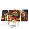 3pcs Various Foods Oil Paint By Numbers Kits DIY Handpainted Home Decoration
