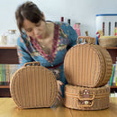 Moon Cake Box Gift Storage Farmhouse Style Round Creative Woven Rattan Box