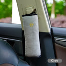 Plush Car Seat Belt Cover Breathable Kids Seatbelt Shoulder Pad (Grey) Newly