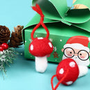 Holiday Decorations Mushroom Hanging Ornament Christmas Mushroom Xmas Tree Felt