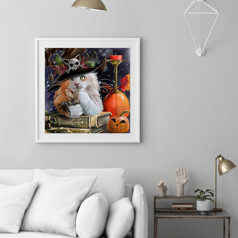 Halloween 5D DIY Diamond Painting Full Round Drill Embroidery Wall Decor Newly