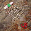 104pcs Stainless Steel Straight Knitting Needles Crochet Hook Weave Set Newly