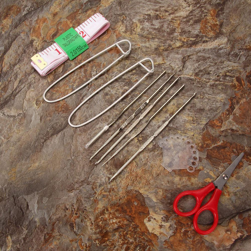 104pcs Stainless Steel Straight Knitting Needles Crochet Hook Weave Set Newly