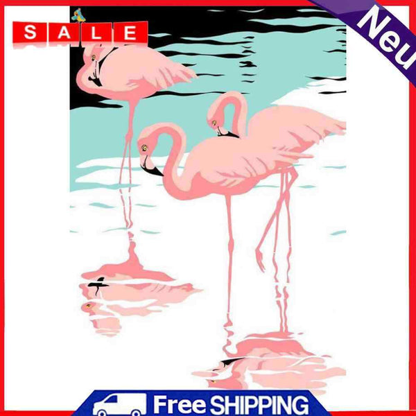 Frameless Painting By Numbers Art Animals Words DIY Digital Painting On Canvas
