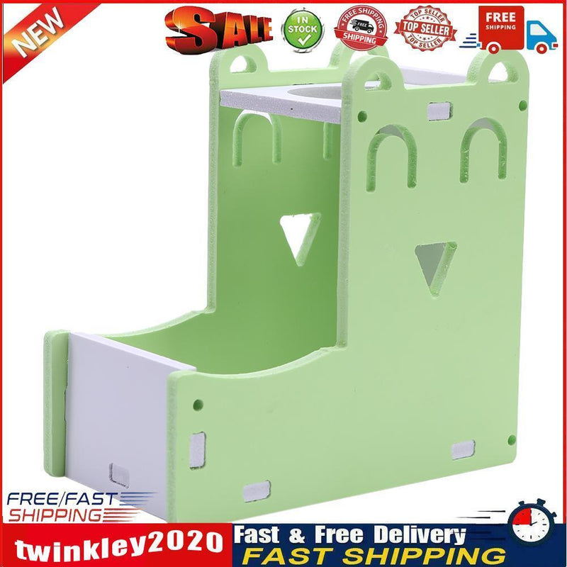 Hamster Automatic Water Fountain Drinker Food Feeder Playing Cage (Green) Newly