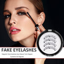 4pcs Reusable False Eyelashes 6D Extended Thick Magnetic Eyelashes Makeup Tool
