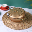 Deep Fryer Pot Japanese Style Pot with Lid & Oil Drip Drainer Rack for Kitc