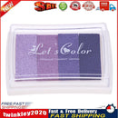 4 Colors Gradient Inkpad DIY Stamp Colored Ink Pad Printing Stationery(6) Newly