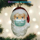 Christmas Hanging Tree Ornament Face Shield Santa Claus Pendents (White) Newly