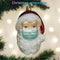 Christmas Hanging Tree Ornament Face Shield Santa Claus Pendents (White) Newly