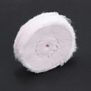 White Cotton Lint Cloth Wood Metal Mirror Polishing Buffing Wheel(50mm)