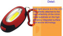 Portable Magnetic Key Chain Flashlight Torch COB LED Light Lamp Camping Lantern