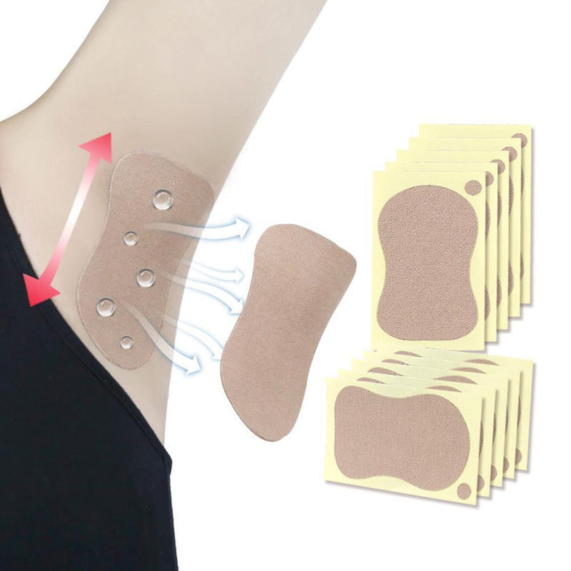10pcs/Bag Armpits Anti Sweat Pads Foot Underarm Stickers Scent Absorbing Patc