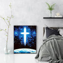 11CT Full Cross Stitch Shining Cross Stamped DIY Embroidery Kits Cotton Thread
