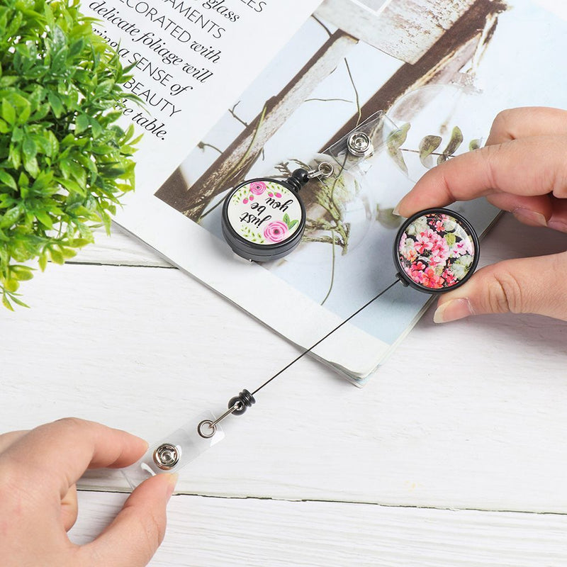 Clip Fashion Retractable Key Ring Badge Holder Nurse ID Name Card Lanyards