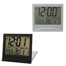 Temperature Weather Calendar Alarm Clock LED Display Folding Table Desk Clock