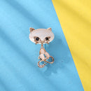 Classic Opal Stone Crystal Pin Brooch Women Girls Animal Diamond Jewelry Gi