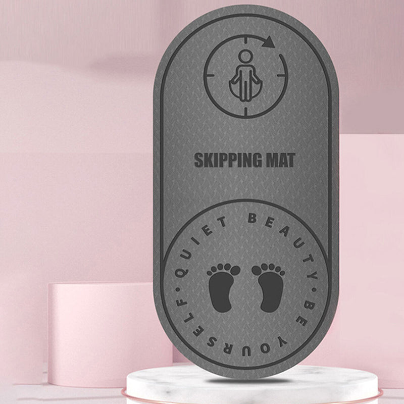 Jump Rope Mat Knees Protection Exercise Pad Mute (Grey 126x59x6cm) Newly