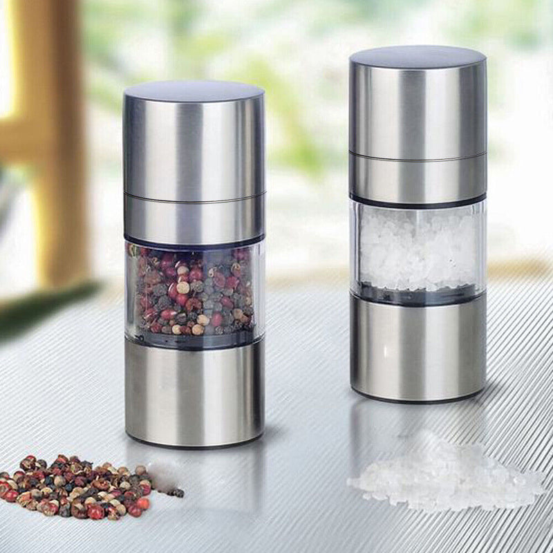 Simple Manual Stainless Steel Salt Pepper Mill Grinder Muller Kitchen Tool
