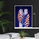 5D DIY Diamond Painting Full Round Diamond Flag w792 Newly