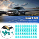 50pcs A/C 1/4 Charging Pants Manifold Repair Sealing O-ring Rubber Gasket Green