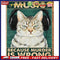 Retro Cat Poster Frameless Picture Oil Paint By Numbers Hand Painted Picture
