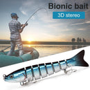 8 Segment 13cm 30g Sea Fishing Lures Sinking Artificial Hard Bait (D8K-01)