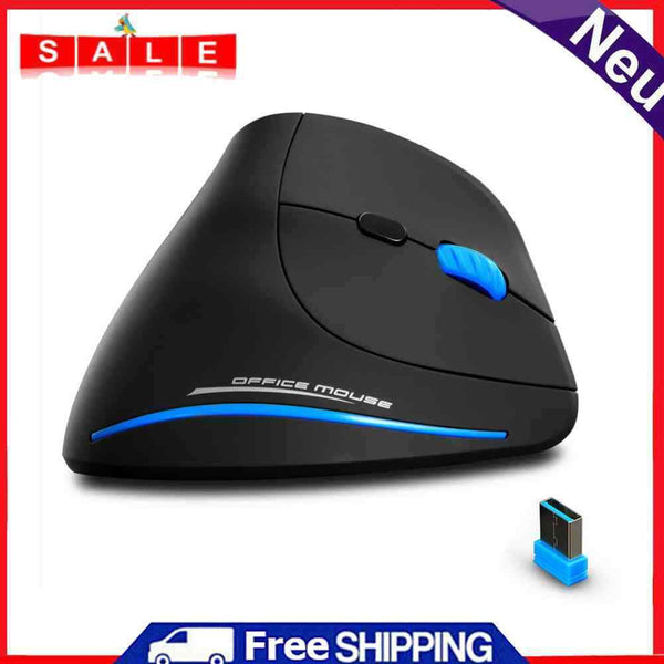ZEALOTES F-35A 6 Button USB Receiver 3 Gears 2400DPI Wireless Vertical Mouse