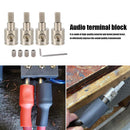 4 Sets Car Audio Wire Terminal 0GA to 4GA Power Cord Input Reducers Auto Pa