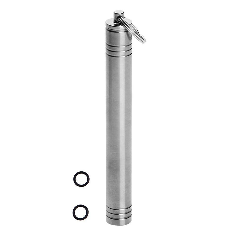 EDC Waterproof Sealed Carabiner Titanium Toothpick Holder Storage Container