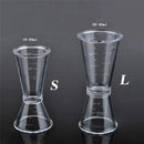 Wine Single Drink PVC Measure Cup Cocktail Shaker Double Shot Jigger Short