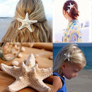 Fashion Lady Beach Girls Starfish Hair Clip Hairpin Jewelry Star Sea For 2 Pcs