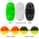 10x Fishing Double Rattle Attractor Fish Bite Alarm Bell Beads (Black)