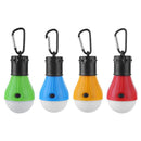 2pcs 3LED Tent Hanging Lamp 3 Mode Emergency Carabiner Bulb Light(Blue Red)