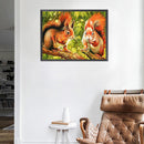 5D Diamond Painting Kit DIY Squirrels Full Round Drill Mosaic Home Decoration