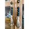 Pastoral Hemp Rope Tassel Wooden Bead String Wall Door Hanging Home Decor DIY