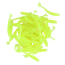 50pcs 50mm Soft Lures Artificial Loach Fishing Bait Swimbait Worm Tackle