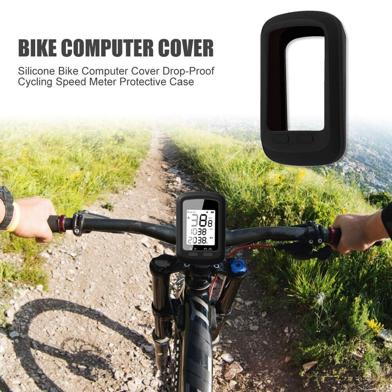 Silicone Bike Computer Cover Drop-Proof Bicycle Cycling Speed Meter Skin Shel